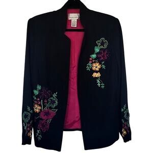 Vintage Draper's & Damon's Floral Embroidered Womens Jacket, 10